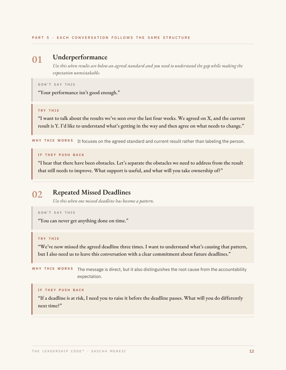 Conversation scripts page preview