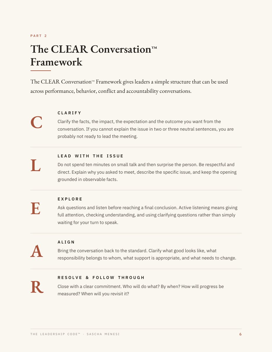 CLEAR Framework page preview